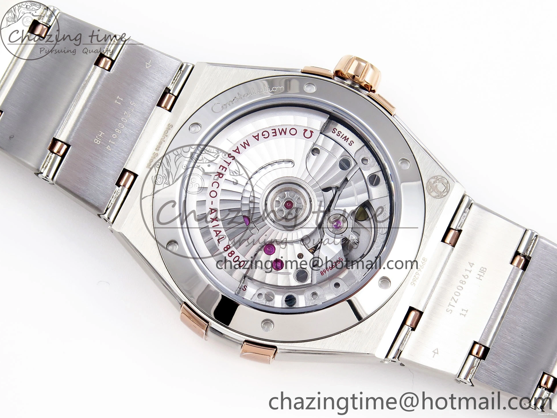 0511 Constellation 39mm SS RG ASWF 1:1 Best Edition White Diamonds Dial on SS RG Bracelet A Minimalist 7772